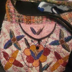 Hand beaded Crossbody bag
